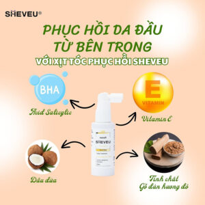 Xịt dưỡng tóc phục hồi Sheveu Full & Thick